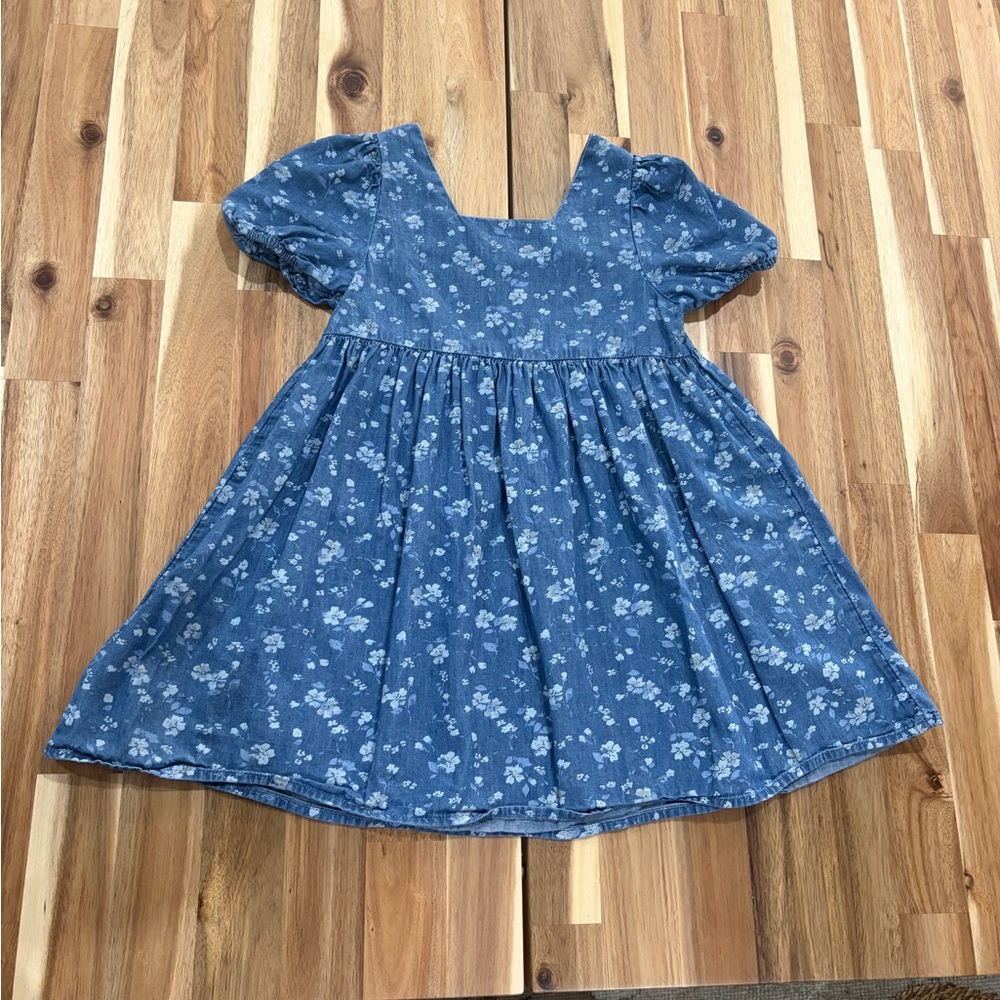 GAP Denim Floral Casual Kids Dress size 5